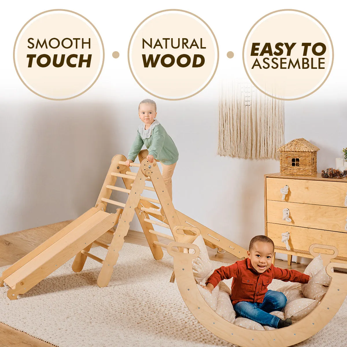 5in1 Montessori Climbing Frame Set