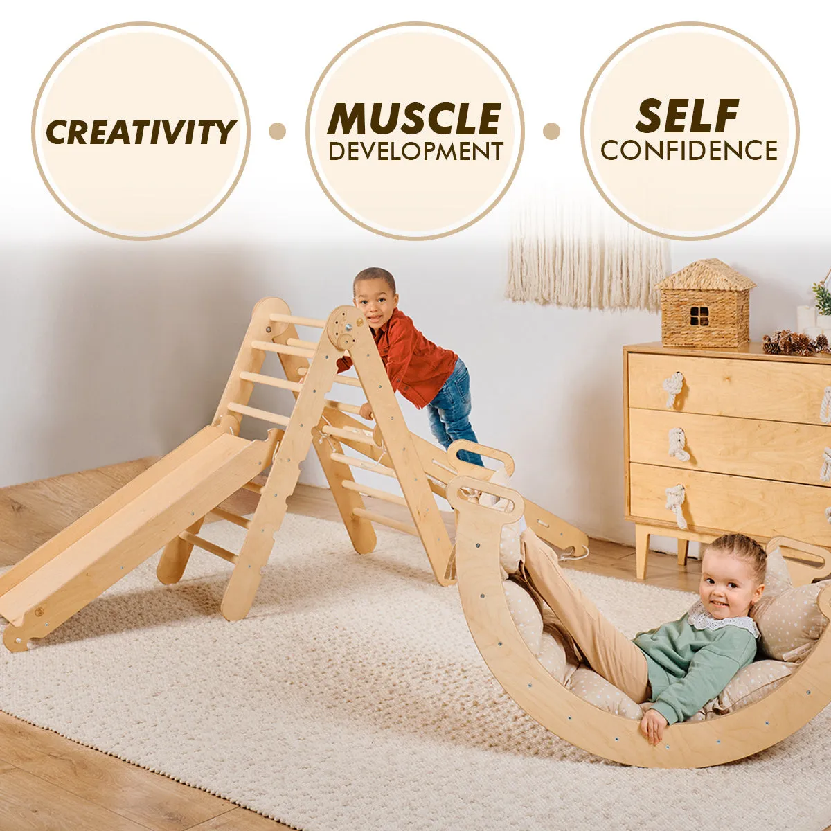 5in1 Montessori Climbing Frame Set