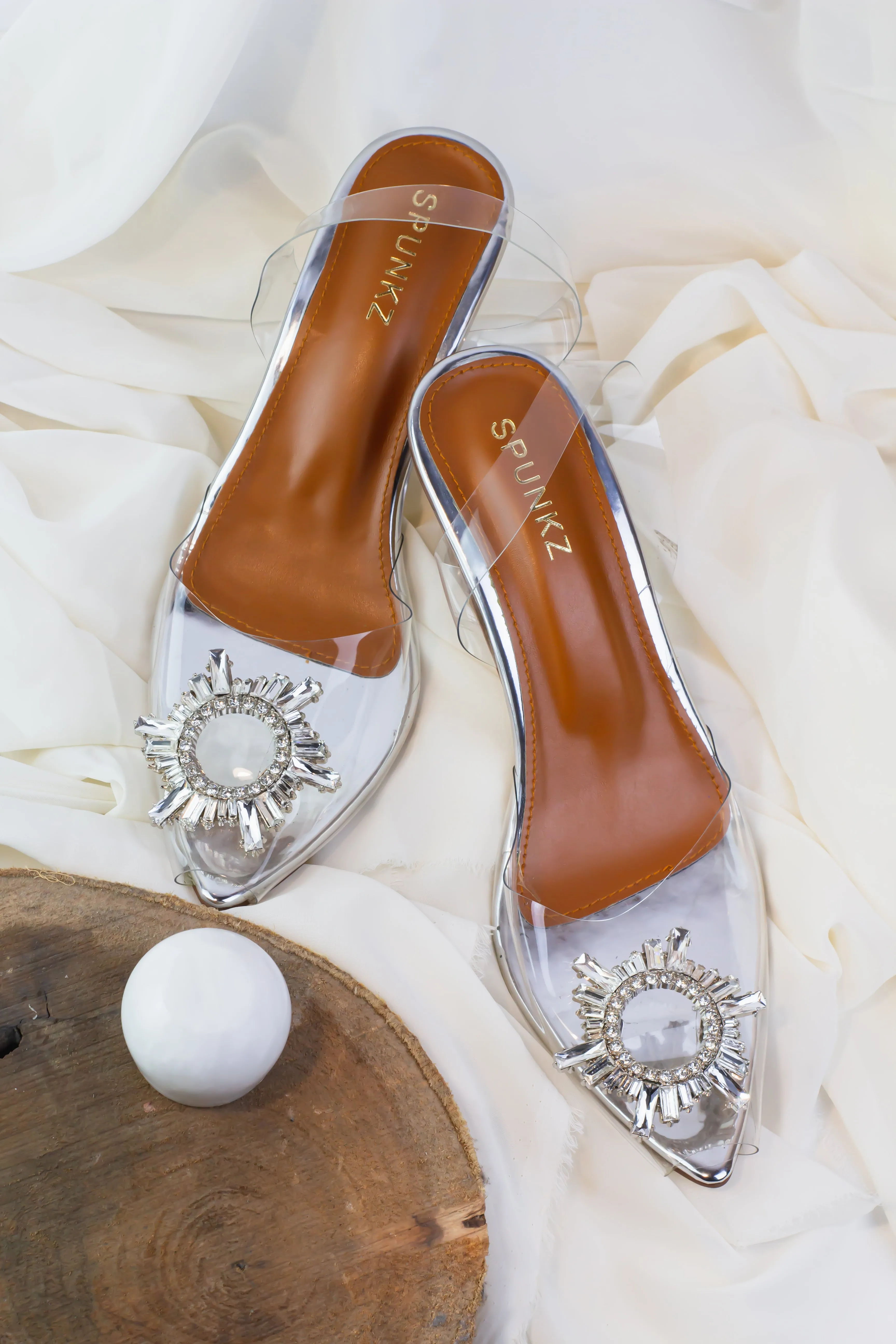 Begum Cinderella Heels (Silver)