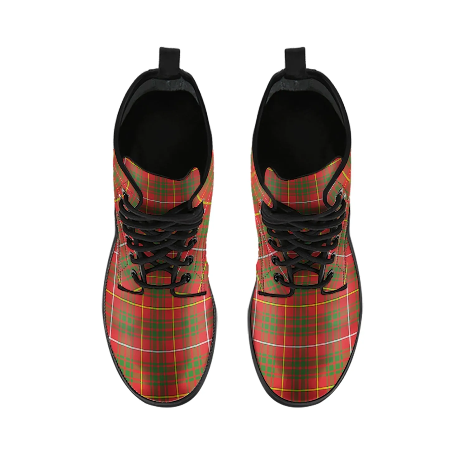 Bruce Modern Tartan Leather Boots