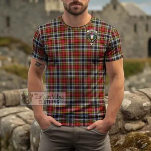 Buchanan Old Dress Tartan Cotton T-Shirt with Family Crest