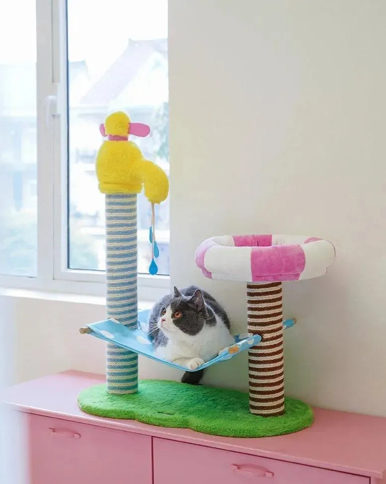 Cat Climbing Frame: Ultimate Bath & Play Playground for Your Pet