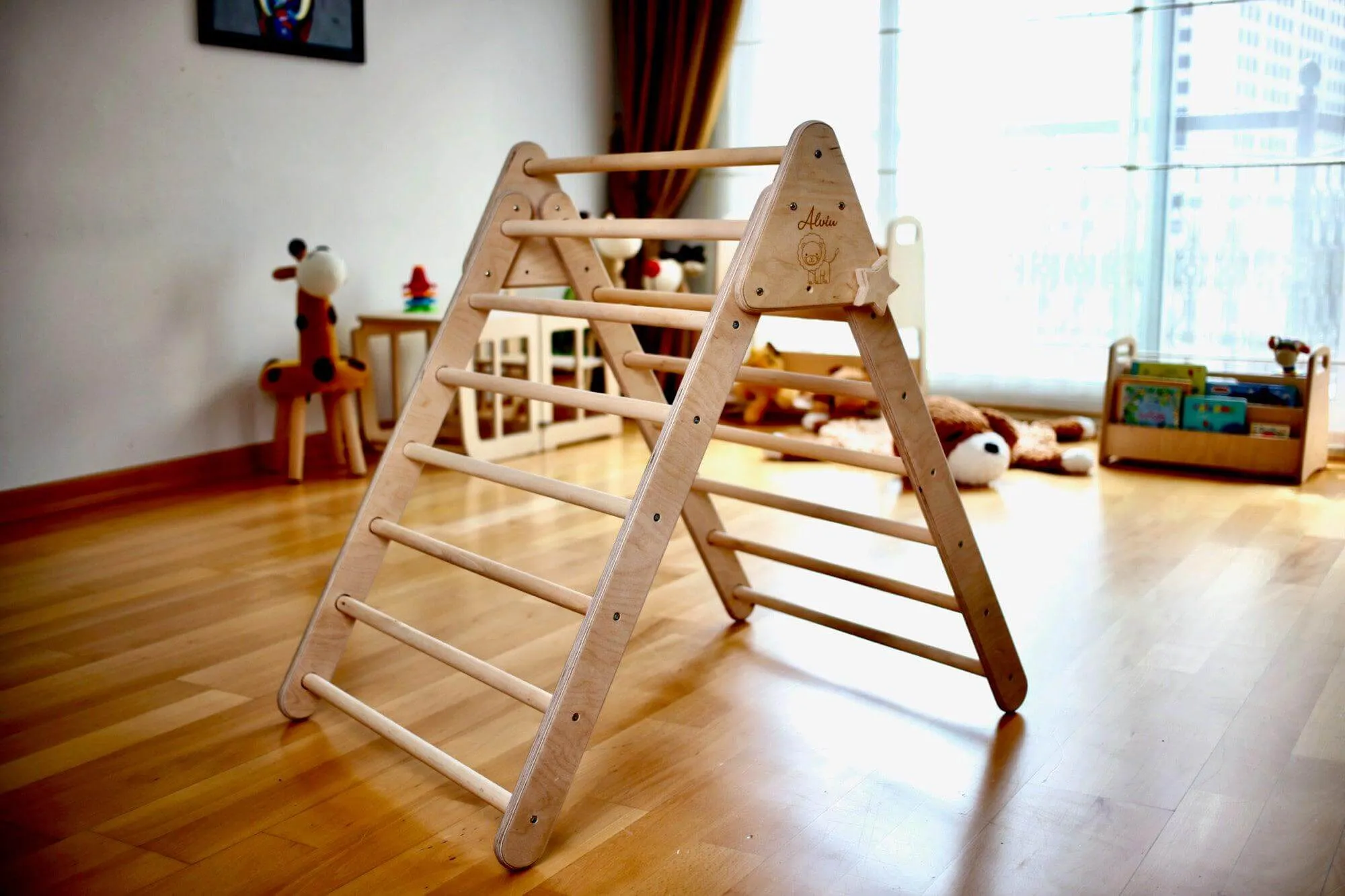 Climbing Triangle with Ramp | Foldable Montessori Climbing Set