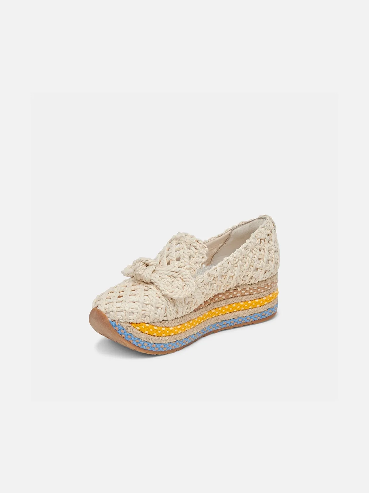 Dolce Vita Jaka Raffia Platform Sneaker