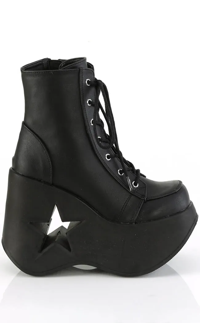 DYNAMITE-106 Black Matte Ankle Boots