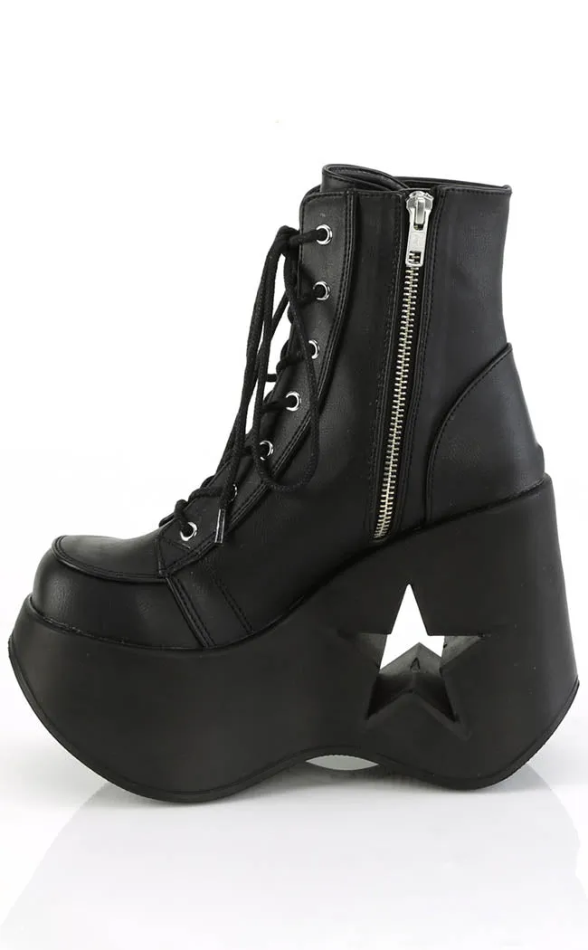 DYNAMITE-106 Black Matte Ankle Boots