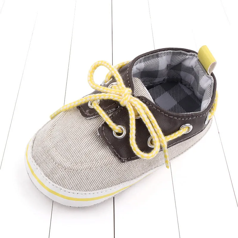 Factory Wholesale Jean First Walking Shoes Canvas Prewalker Baby