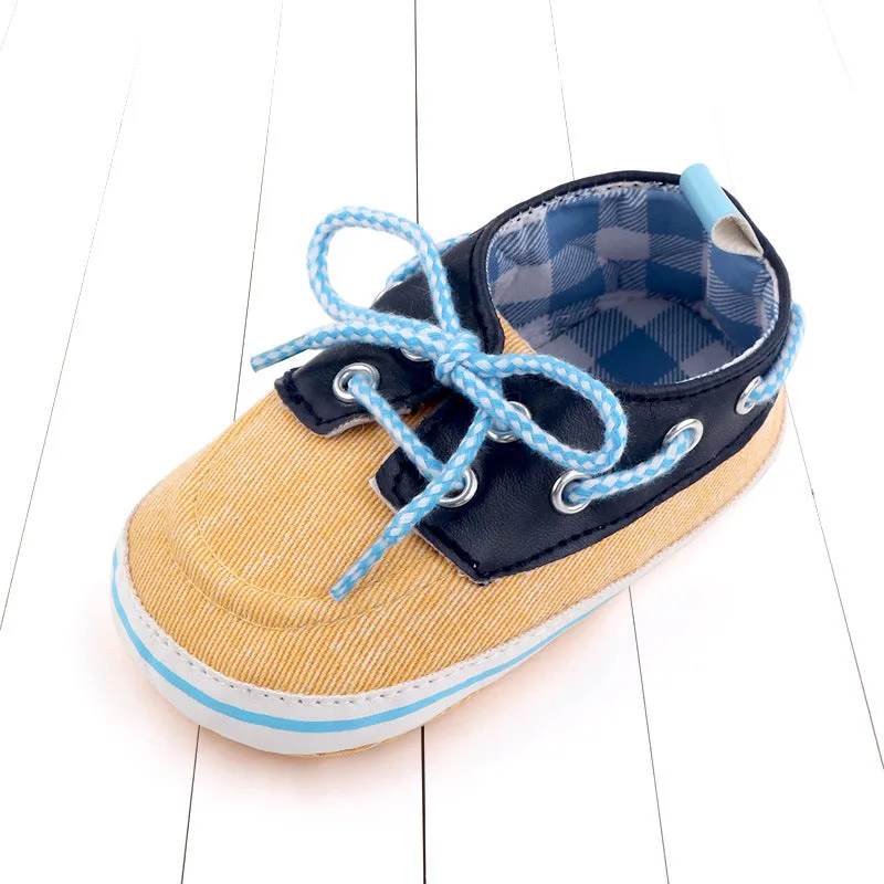 Factory Wholesale Jean First Walking Shoes Canvas Prewalker Baby