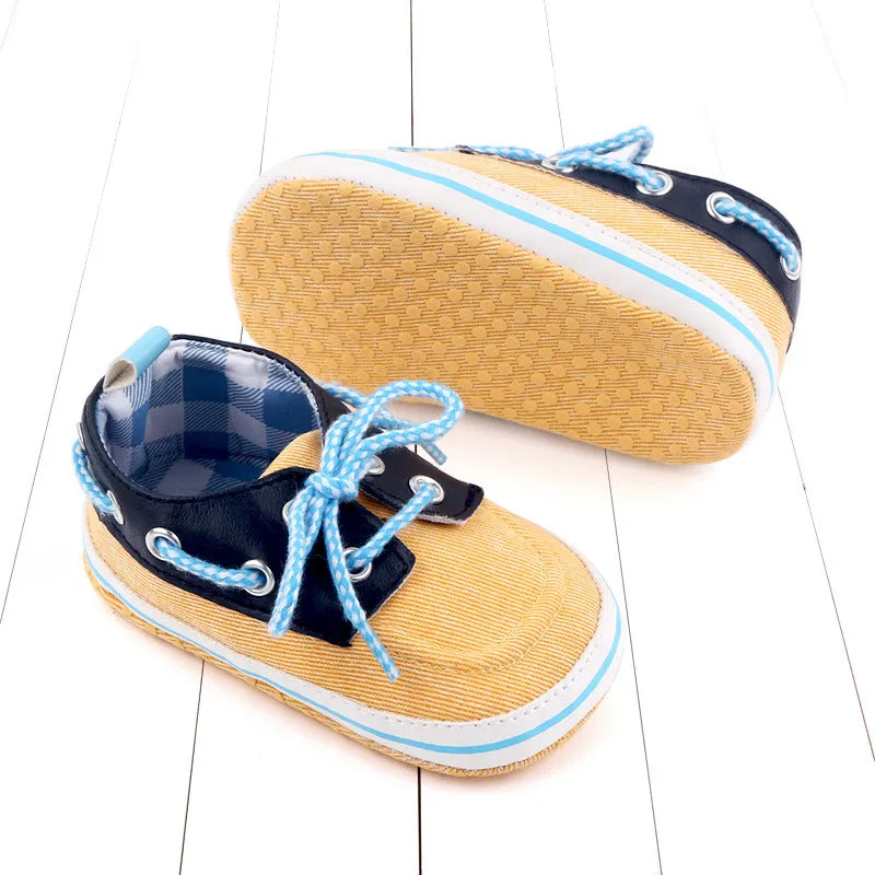 Factory Wholesale Jean First Walking Shoes Canvas Prewalker Baby