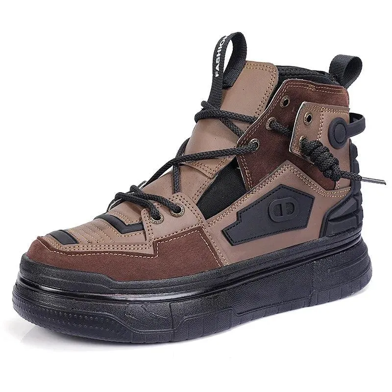 Giovanni Renzo Mens High Top Designer Sneakers/Thick Platform Sole Shoes