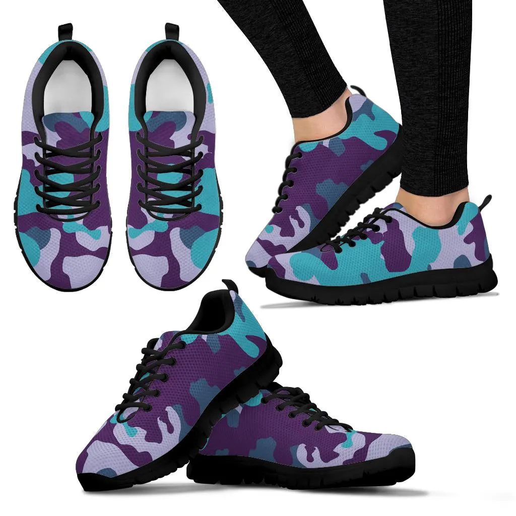 Knit Sneakers_Military Teal_Camo