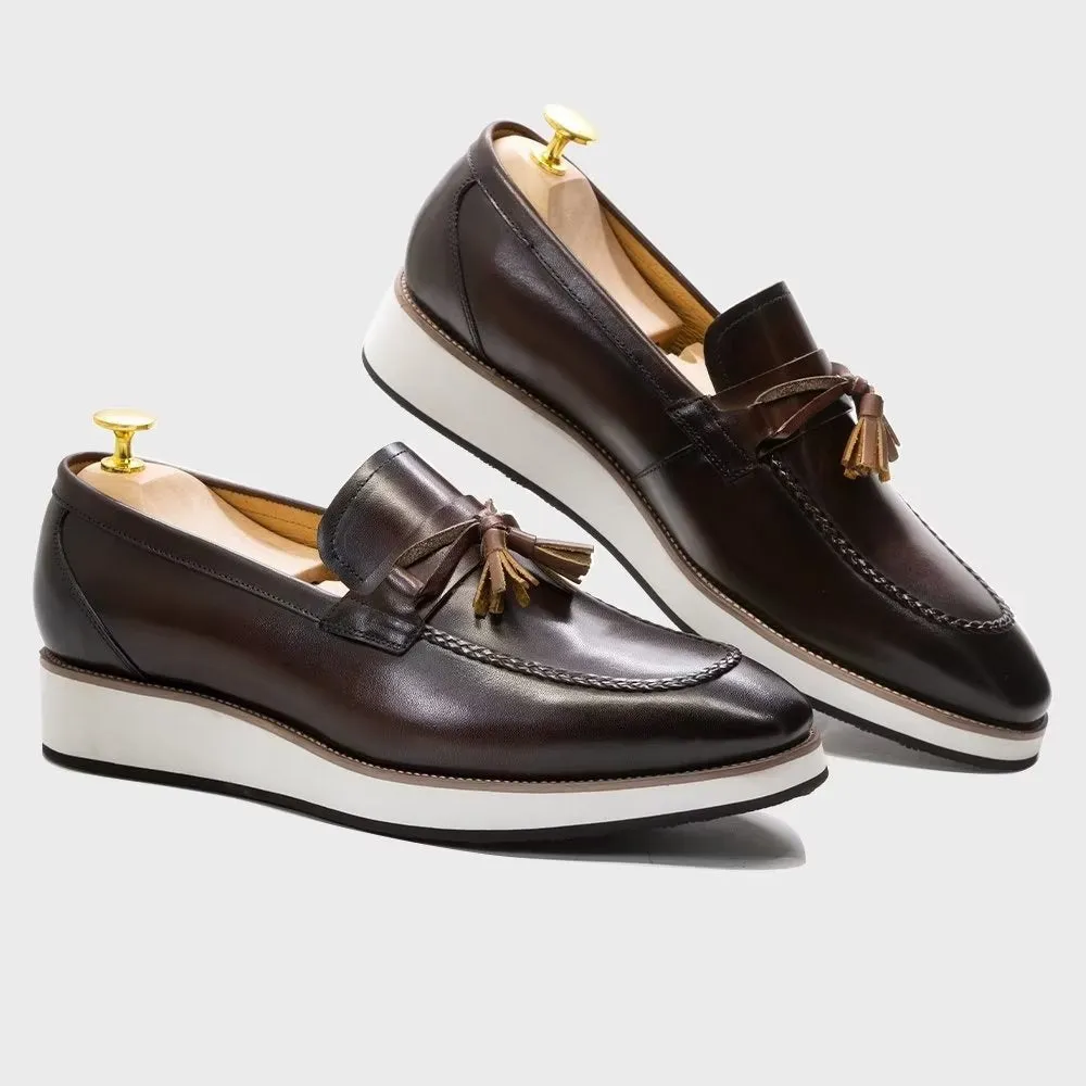 Luxury Leather Elegant Tassel Loafers