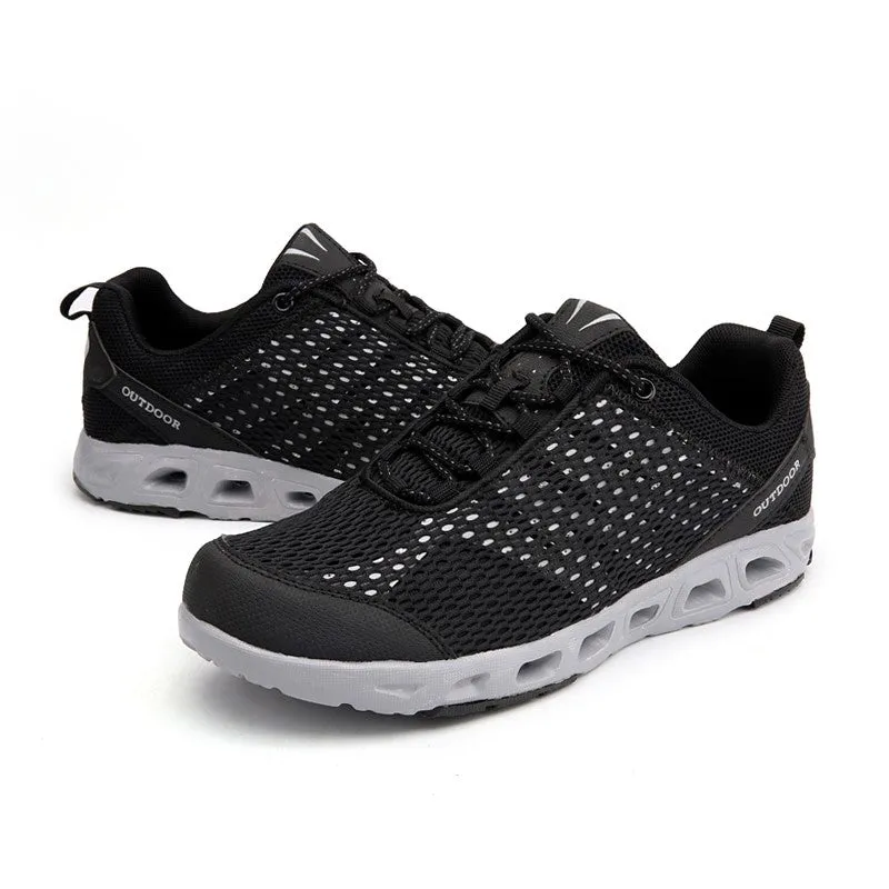 Man's fashion berathable cushion outdoor hiking sneakers