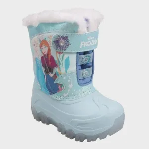 New - Toddler Girls' Frozen Winter Boots - Blue 10T