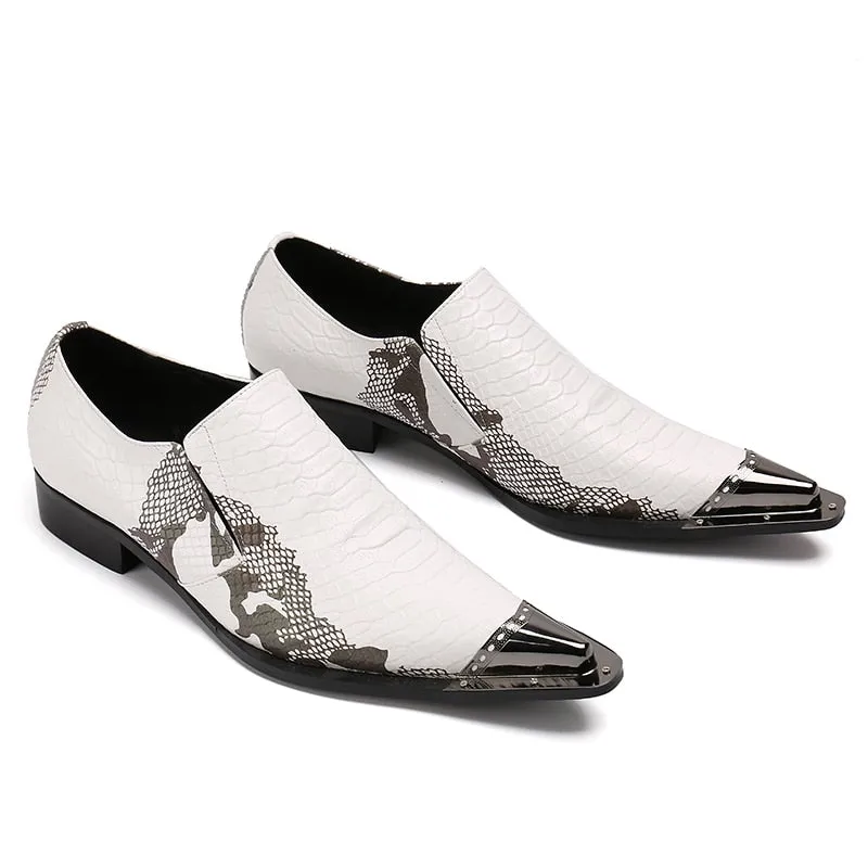 PatchLuxe Exotic Leather Dress Loafers