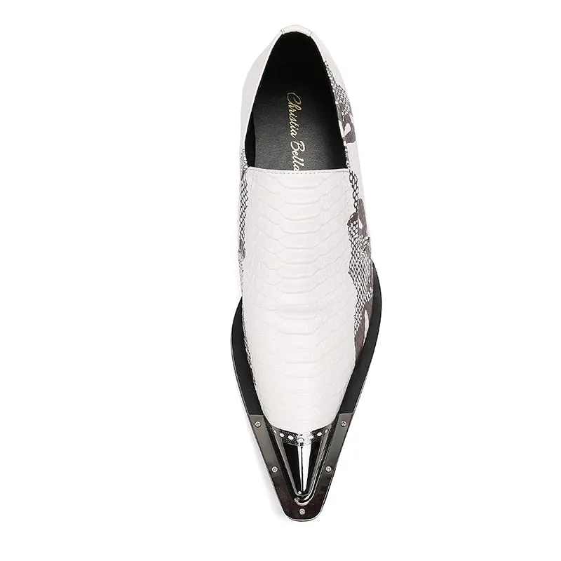 PatchLuxe Exotic Leather Dress Loafers