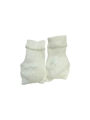 Paty White Booties w/ Picot Trim 158/158X