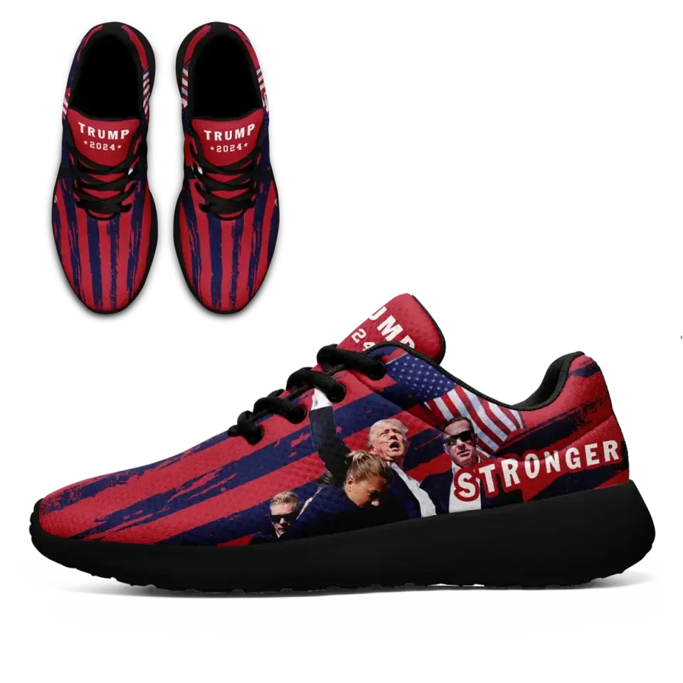 Personalized Trump Sneakers, Custom Stronger Shoes, MAGA Shoes, Support for Trump