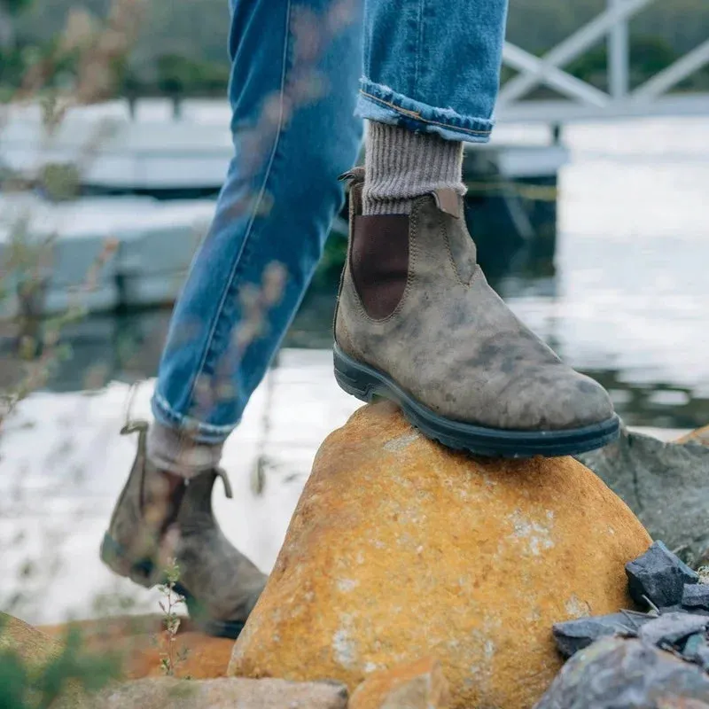 RETRO SLIP ON LEATHER BOOTS