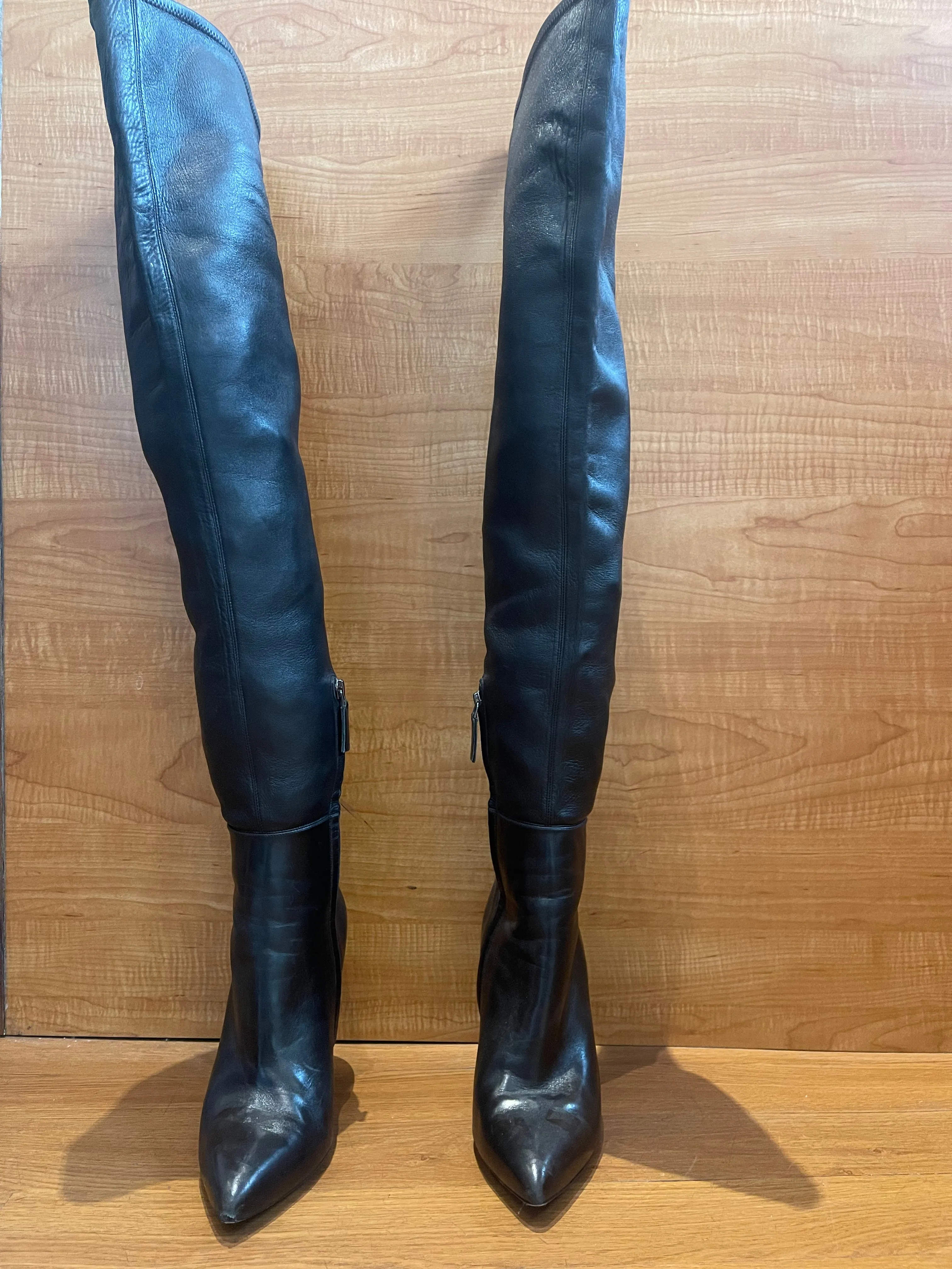 Tom Ford Thigh High Wedge Boots Size 9