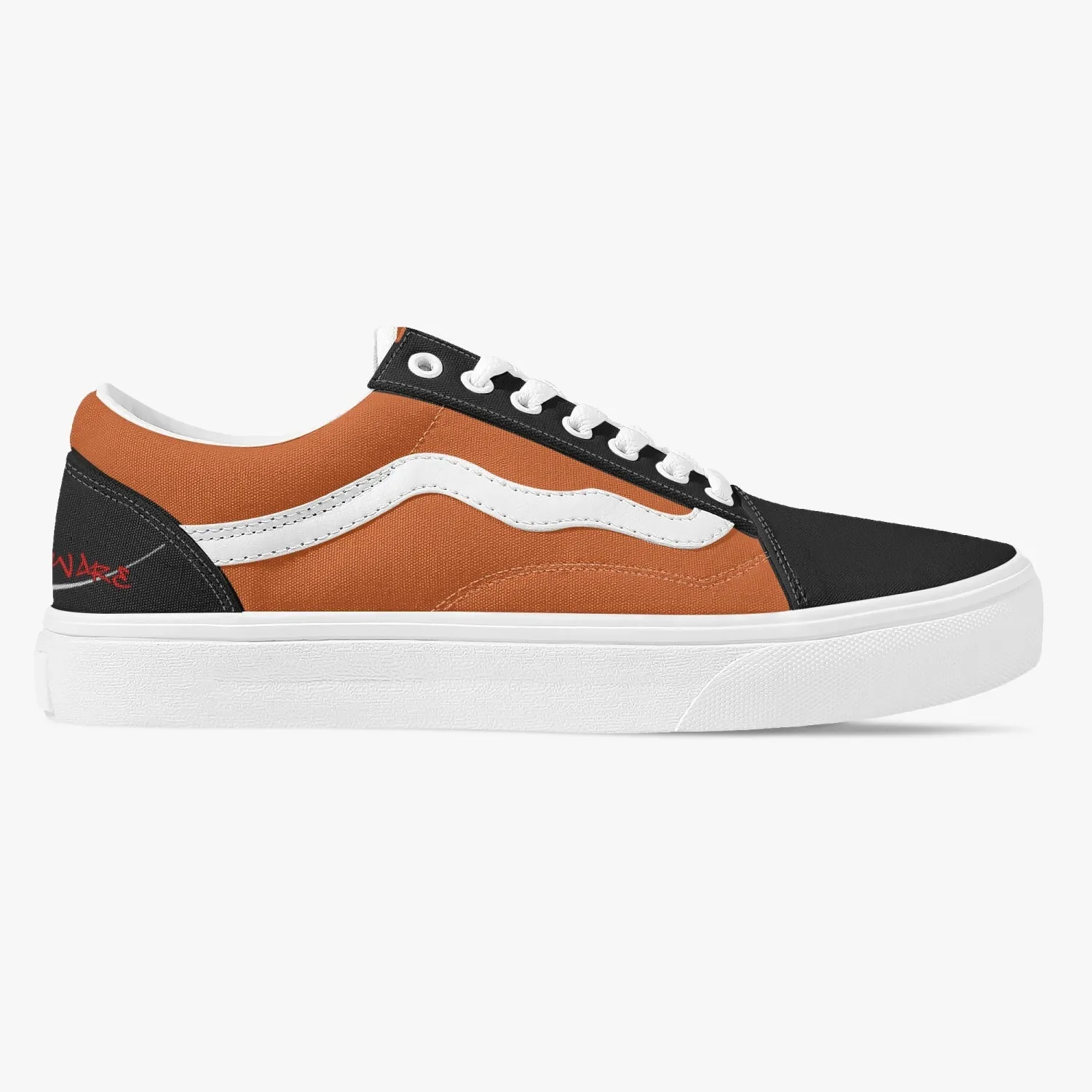 Trendy Low-Top Canvas Sneakers Orange