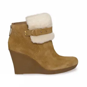 UGG ANTONIA CHESTNUT ANKLE BOOTS