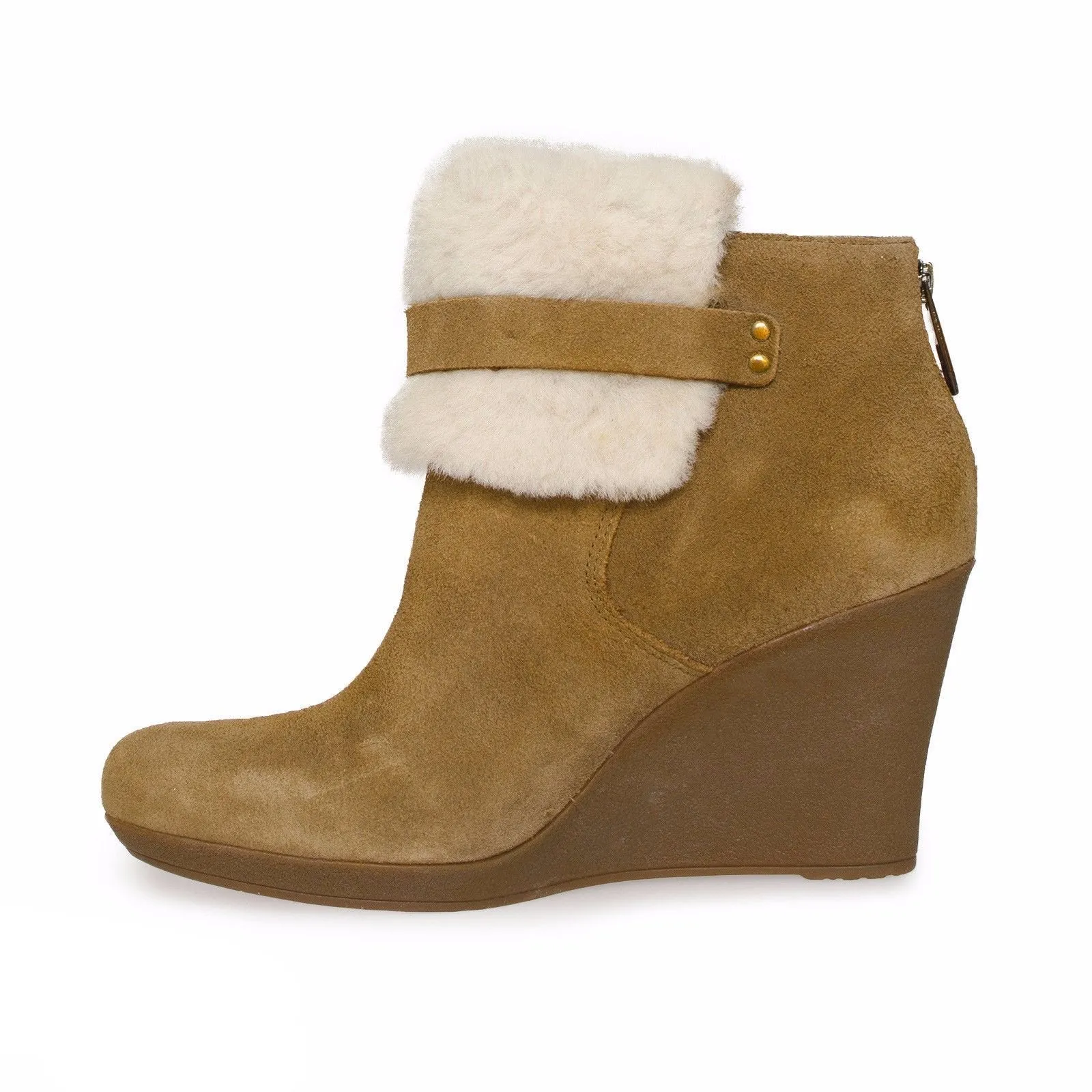 UGG ANTONIA CHESTNUT ANKLE BOOTS