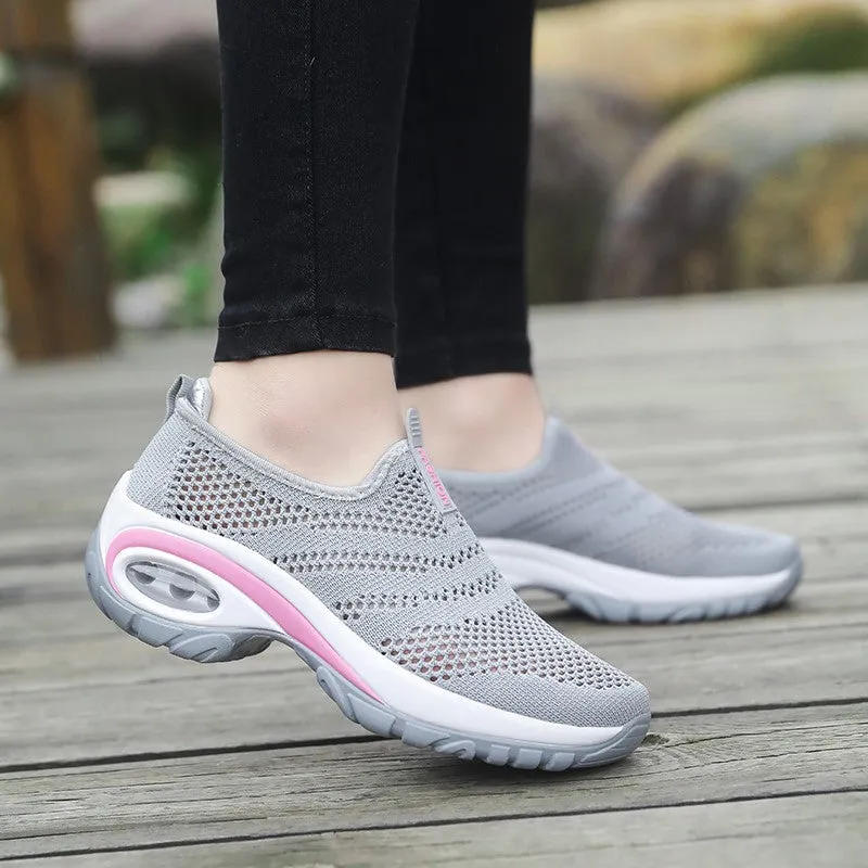 Women's breathable air cushion lightweight running tennis sneakers