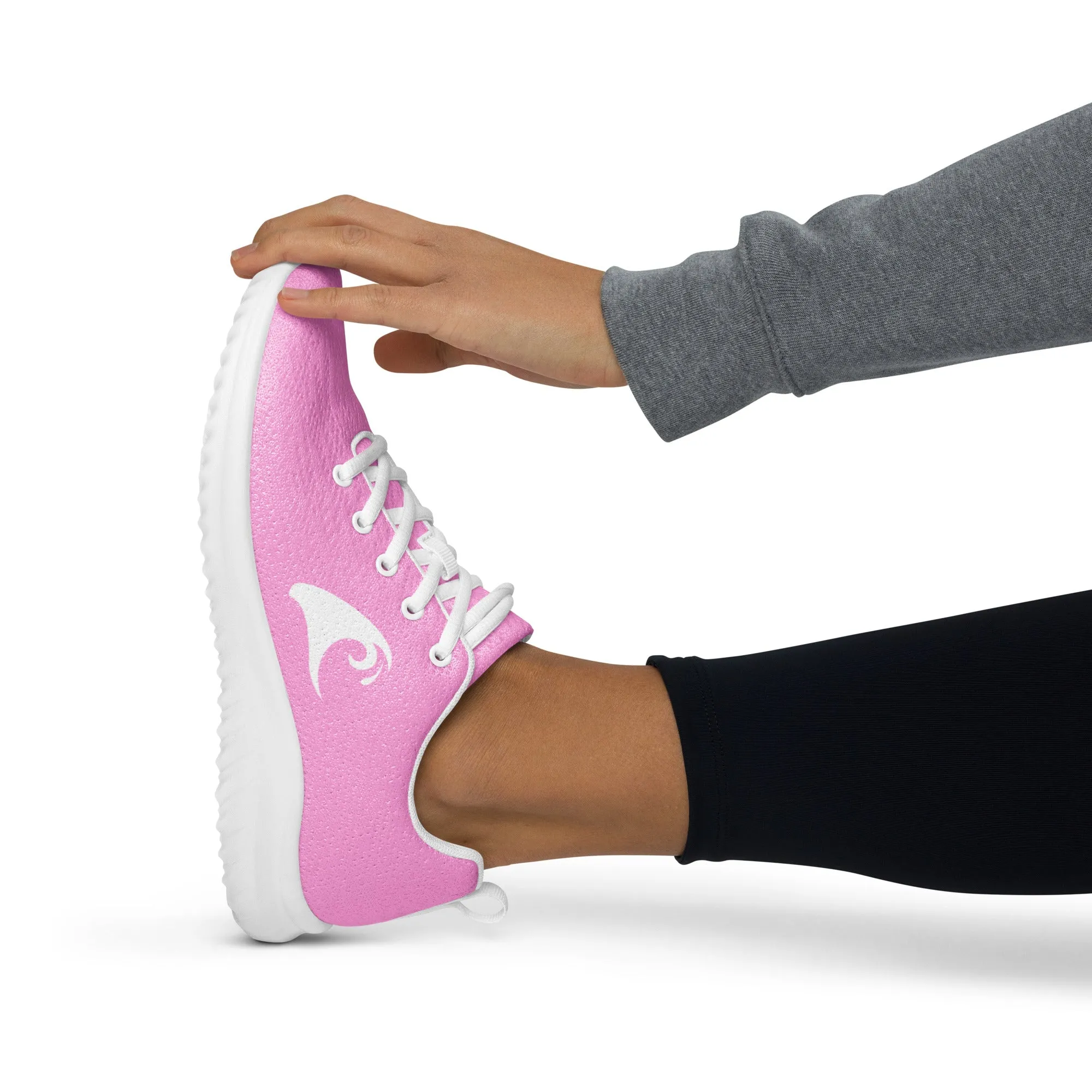 Women’s Pink Athletic Shoes with Extremely Stoked Epic Wave Logo