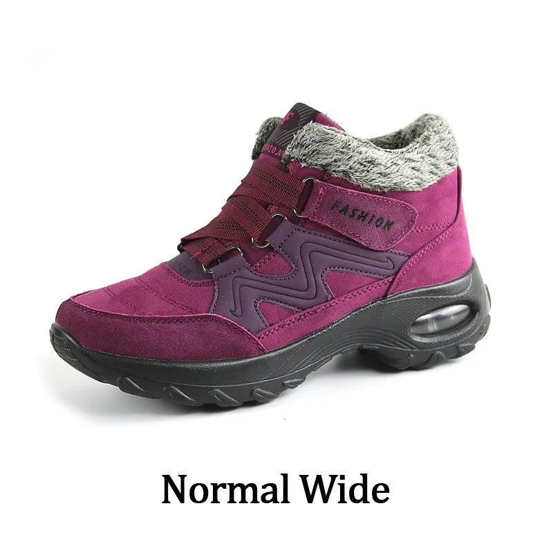 Women's winter thermal villi slip resistant wide boots